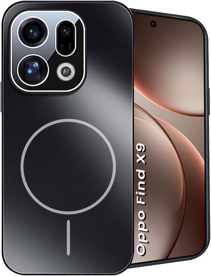 Etui ochronne do Oppo Find X9, do MagSafe, czarne
