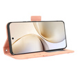 Etui z klapką do Realme 14 Pro+ 5G, Card Slot, różowe