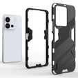 Etui do Vivo Y35 4G, Military kickstand, czarne
