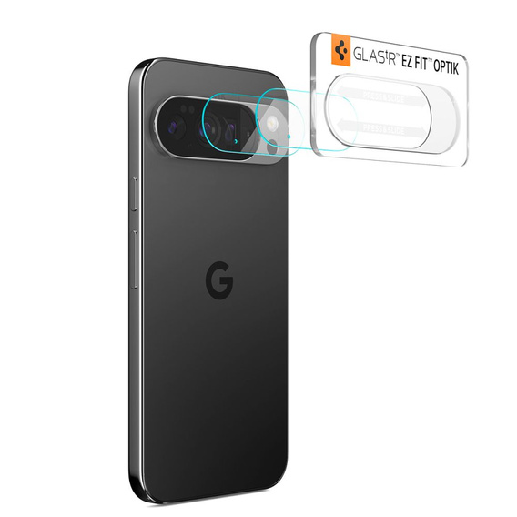 2x Spigen OPTIK.TR "EZ FIT", Szkło Hartowane na Aparat do Google Pixel 10 Pro, Crystal Clear