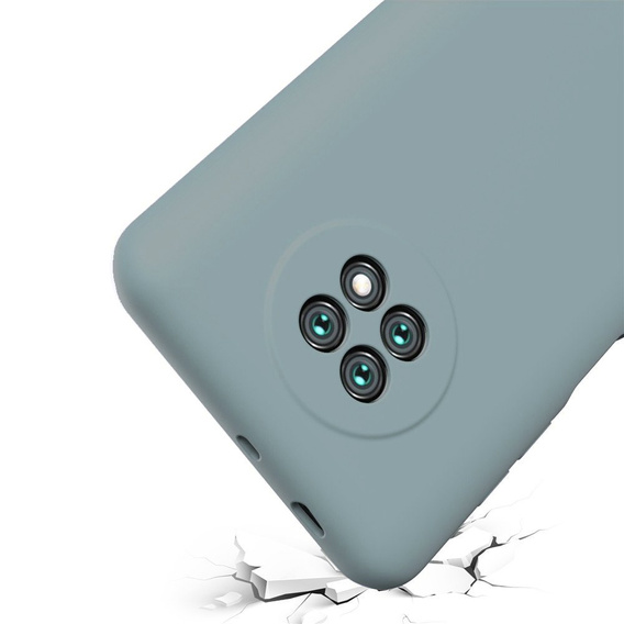 Etui do Xiaomi Redmi Note 9T 5G, Silicone Lite, lawendowo szare