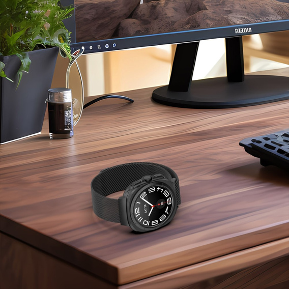 Pasek Bransoleta Milanese do Samsung Galaxy Watch Ultra 47mm (2025 / 2024), Czarna