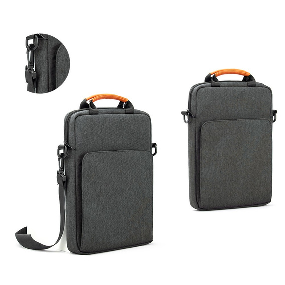 Torba na Laptopa 13.3" – Wodoodporna z Podwójnym Uchwytami - Ciemnoszara