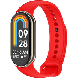 Pasek Silikonowy do Xiaomi Smart Band 10 / 9 / 8, Czerwony