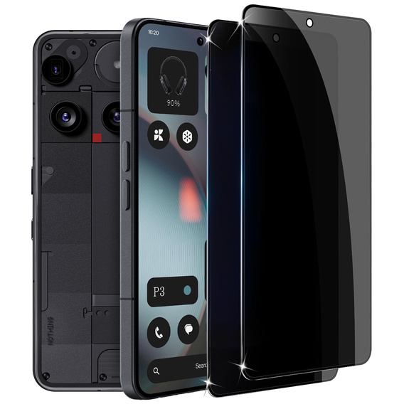 2x Szkło Prywatyzujące do Nothing Phone 3 5G, ERBORD Anti-Spy Hartowane