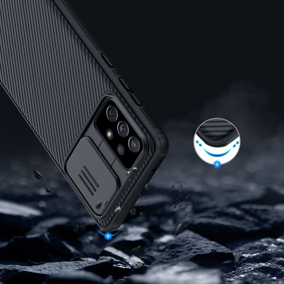 Etui NILLKIN do Samsung Galaxy A72 5G / A72 4G, CamShield Case, Black