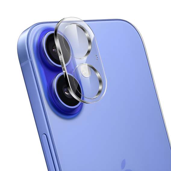 Szkło na obiektywy do iPhone 16 / 16 Plus, przezroczyste