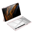 Etui Dux Ducis do Samsung Galaxy Tab S9 Ultra z miejscem na rysik, Jasnoróżowe