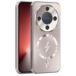 Etui ochronne do Honor Magic 8 Lite, do MagSafe, tytanowe złote