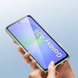 Etui do Samsung Galaxy A36 5G, Magnetic Dual Glass, zielone