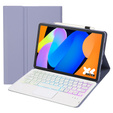 Etui z klawiaturą Bluetooth do Lenovo Tab K11 Gen 2, fioletowe