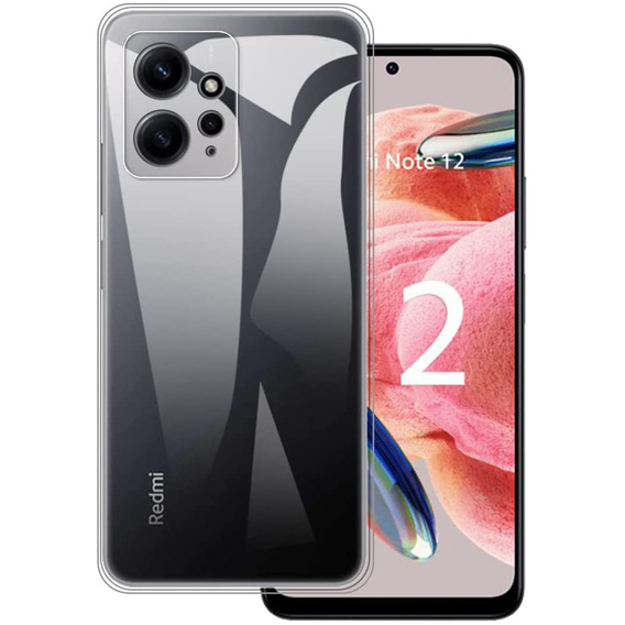 Etui cienkie do Xiaomi Redmi Note 12 4G, Slim CamShield, przezroczyste