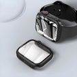 2w1 Etui + Szkło Hartowane do Apple Watch 10/11 46MM, Czarne/Czerwone