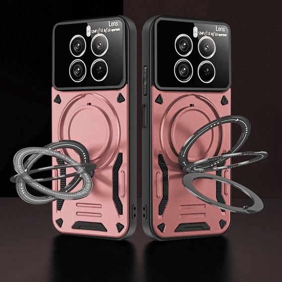 Etui pancerne do Realme 12 Pro 5G / 12 Pro+ 5G, Magnetic Ring, różowe