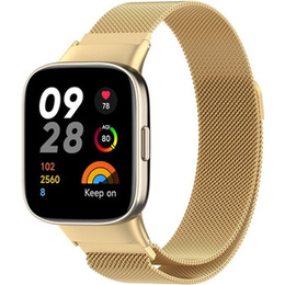 Bransoleta Milanese do Xiaomi Redmi Watch 3, Złota