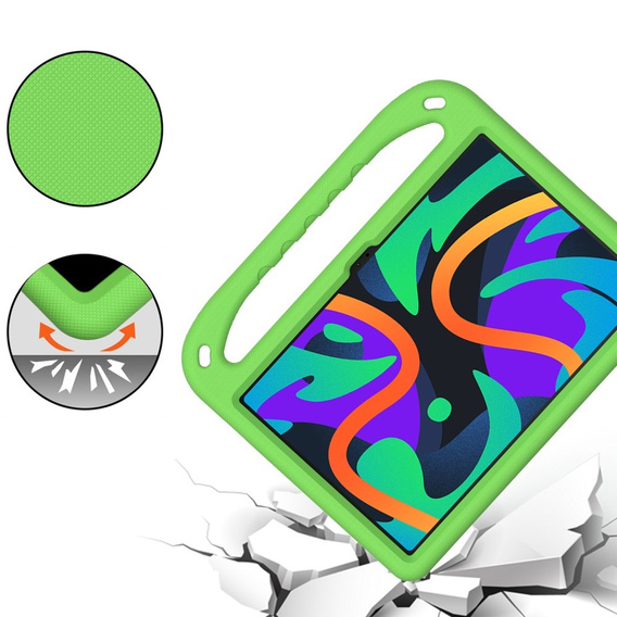 Etui dla dzieci do Lenovo Tab M11, dziecięce z uchwytem, zielone