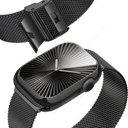 Bransoleta + Etui z Osłoną na Ekran do Apple Watch 10/11 42mm, Czarna