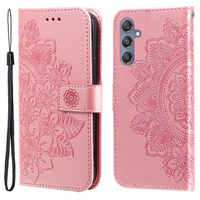 Etui z klapką do Samsung Galaxy M34 5G, Mandala, różowe