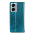 Etui z klapką do Motorola Moto G04 / G24 / G24 Power, Split Leather, zielone