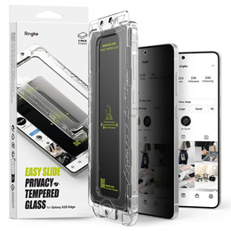 Szkło hartowane Ringke Easy Slide Privacy 2-Pack do Samsung Galaxy S25 Edge