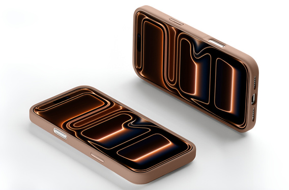 Etui do iPhone 17 Pro, do MagSafe, ERBORD Matt Case, desert titanium