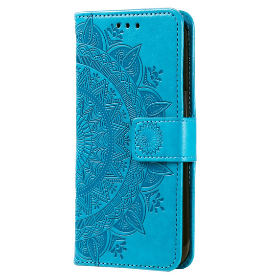 Etui z klapką do Xiaomi Redmi Note 12 4G, Mandala, niebieskie