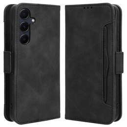 Etui z klapką do Samsung Galaxy A35 5G, Card Slot, czarne