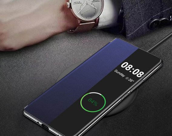 Etui z klapką do Xiaomi Redmi Note 15 Pro 5G, Side View, niebieskie