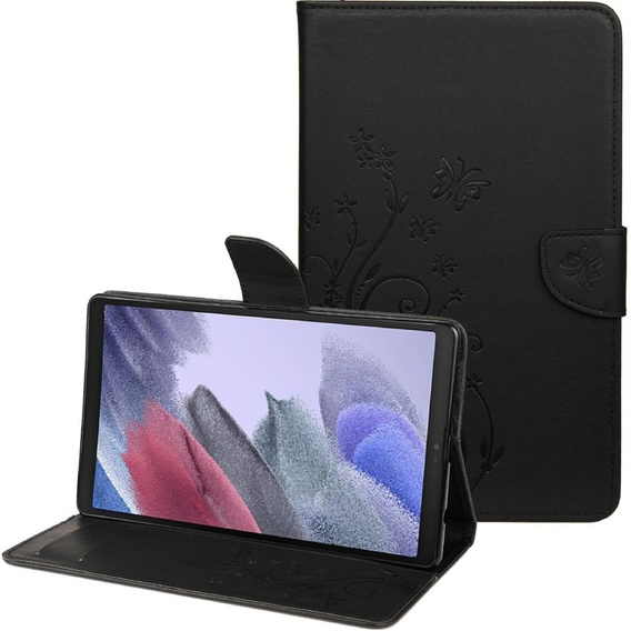 Etui do Samsung Galaxy Tab A7 Lite 8.7 T220 / T225, Motyle, Czarne