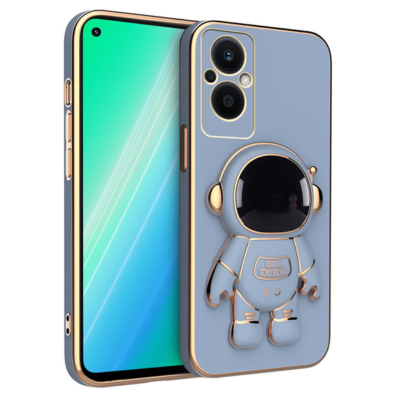 Etui do Oppo Reno7 Lite 5G, Astronaut, niebieskie