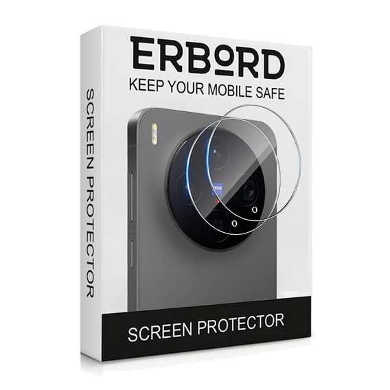 2x Szkło hartowane na aparat ERBORD do Vivo X300, Przezroczyste