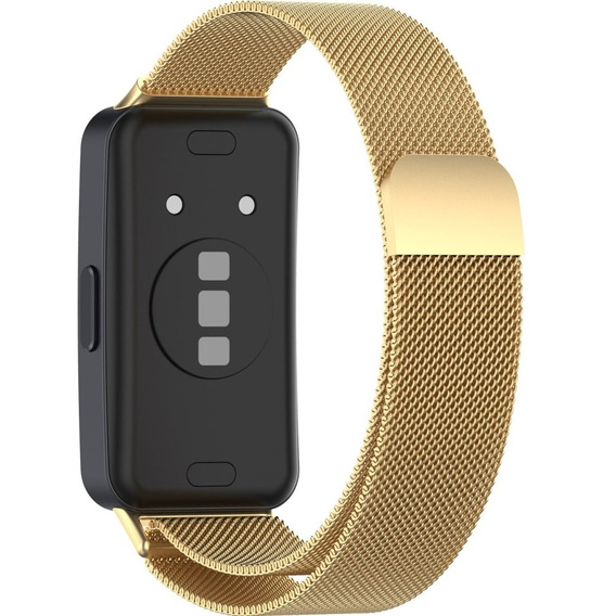 Bransoleta Milanese do Huawei Band 8 / Huawei Band 9 / Huawei Band 10, Złota