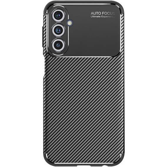 Zestaw Etui do Samsung Galaxy M34 Carbon Gel, czarne + Szkło