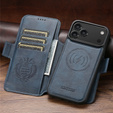 Etui z klapką 2w1 SUTENI do iPhone 17 Pro, do MagSafe, niebieskie