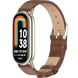 Pasek Skórzany do Xiaomi Smart Band 10 / 9 / 8, Brązowy