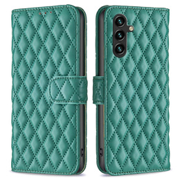 Etui z klapką do Samsung Galaxy A56 5G, Wallet, BINFEN COLOR, zielone