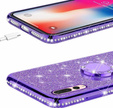 Etui do Huawei P20 Pro, Case Bling brokatowe, Fioletowe