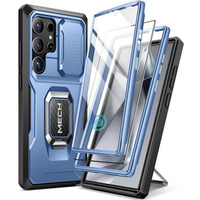 Etui do Samsung Galaxy S24 Ultra, Tongate MECH Series z podstawką, niebieskie