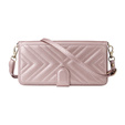 Etui z klapką do Xiaomi Poco F7 Ultra, Crossbody Leather Wallet, różowe