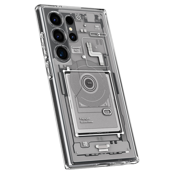 Etui Spigen do Samsung Galaxy S24 Ultra, Ultra Hybrid, Zero One, Białe