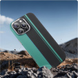 Etui do iPhone 16 Pro Max, Carbon Fiber MagSafe, czarne / niebieskie