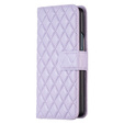 Etui z klapką do Samsung Galaxy Z Fold6 5G, Wallet, BINFEN COLOR, fioletowe