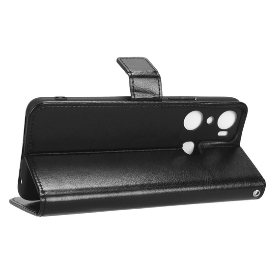 Etui z klapką do Infinix Hot 20i, Crazy Horse Wallet, czarne