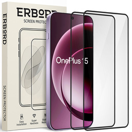 2x Szkło Hartowane do OnePlus 15R, ERBORD 3D pełne, szybka na cały ekran