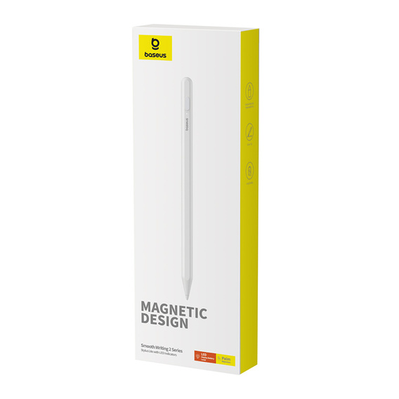 Aktywny Rysik USB-C OS-Baseus Smooth Writing 2 Series Stylus Lite z diodami LED - moon white