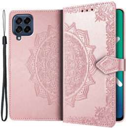Etui z klapką do Samsung Galaxy M53 5G, Mandala, różowe rose gold
