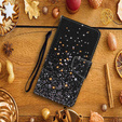 Etui z klapką do Xiaomi Redmi 13C / Poco C65, Wallet, Stars czarne