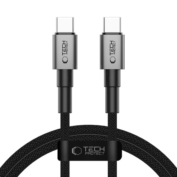 Tech-Protect Kabel UltraBoost DNA, Typ-C, PD60W/3A 100cm, szary