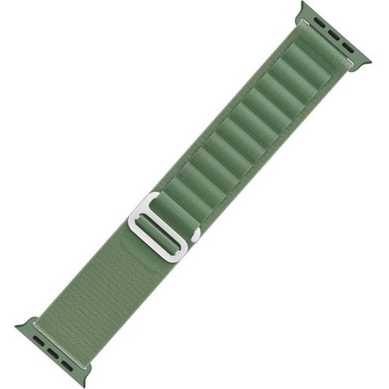 Pasek Nylonowy do Apple Watch 1/2/3/4/5/6/7/8/9/10/11/SE 38/40/41/42mm, Zielony