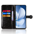 Etui z klapką do Realme Note 70T 4G, Wallet Rhombus, czarne
